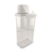 Conteneur hermétique pour aliments secs avec tasse graduée, grand format, sans BPA, couvercle à double usage, PET, PP, silicone, OEM