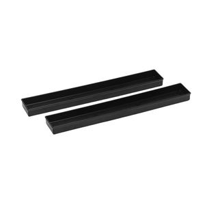 Boîte de rangement noire haut de gamme à ouverture supérieure sans couvercle, ajustement parfait pour 166 tuiles de mahjong américaines de 30 mm, organisateur robuste et portable - Product Image 3