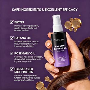 Aceite Esencial para el Cuidado del Cabello OEM, Suaviza el Frizz, Calma el Cabello Seco y Encrespado, Deja los Mechones Suaves, Cuidado del Cabello - Product Image 3