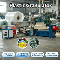 Ligne de granulation de plastique moyenne pour usine 300-500 kg/h, Granulateur de plastique, Machine granulatrice pour bouteilles PET