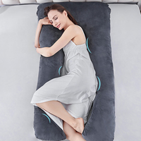 Oreiller de grossesse en forme de U, soutien complet du corps pour dormir, mousse à mémoire de forme ergonomique, soulagement des douleurs dorsales, allaitement