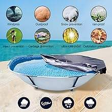 Pesas para Lona de <span class=keywords><strong>Piscina</strong></span> de <span class=keywords><strong>Invierno</strong></span> Impermeables y Anticongelantes de HDPE con Revestimiento Ripstop para Cubiertas de <span class=keywords><strong>Piscina</strong></span> y <span class=keywords><strong>Toldos</strong></span>, Bolsa Colgante Antifugas - Product Image 5