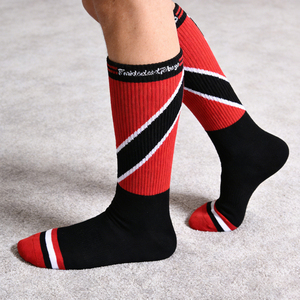 Trinidad and Tobago Flag <strong>Socks</strong> National <strong>Pride</strong> Patriotic Red Black White Design Support <strong>Socks</strong> for Nationals Fans Travelers <strong>Socks</strong> - Product Image 4