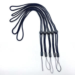 Sangle de porte-clés longue lanière d'impression, lanière de cou pour clés, lanière noire pour clés, collier porte-clés - Product Image 3