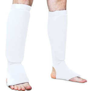 HWN-0294 # <span class=keywords><strong>Protège</strong></span>-tibias élastiques pour la boxe et le <span class=keywords><strong>karaté</strong></span> avec protection de la cheville – Protections de jambes et de mollets - Product Image 6
