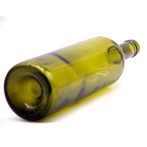 Bouteille de vin en verre vert olive de 750 ml à ouverture standard, compatible avec les bouchons de vin courants - Product Image 1