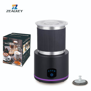 Machine <span class=keywords><strong>à</strong></span> mousse de <span class=keywords><strong>lait</strong></span> <span class=keywords><strong>vintage</strong></span> 4 en 1, chaud et froid, en plastique, <span class=keywords><strong>mousseur</strong></span> <span class=keywords><strong>à</strong></span> <span class=keywords><strong>lait</strong></span> détachable, 400 W, capacité de 4 tasses, minuterie et contrôle de la densité - Product Image 1