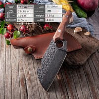 Couteau miniature en acier inoxydable pour la découpe de poisson et de viande, épaissi, pour la cuisine, portable, personnel, pour la viande sauvage et l'extérieur