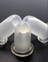 Nouveau design noyau creux rouge à lèvres Tube moule Double Arc maille forme rouge à lèvres Silicone moule Mini rouge à lèvres Silicone moules