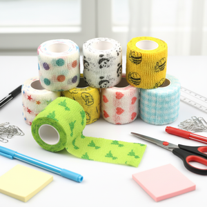 Bandages Cohésifs Auto-Adhérents <span class=keywords><strong>Vetrap</strong></span> 2'' de Largeur, 5 Yards, Premiers Secours, Élastiques, Sportifs, Non Tissés, Respirants - Product Image 1