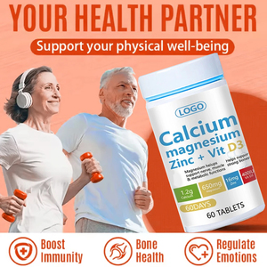 Suplemento de Calcio, <span class=keywords><strong>Magnesio</strong></span>, <span class=keywords><strong>Zinc</strong></span> <span class=keywords><strong>y</strong></span> Vitamina D3 con Fórmula Personalizada, Venta al por Mayor <span class=keywords><strong>para</strong></span> Marcas de Marca Privada - Product Image 2