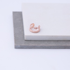 Two Head Snake Shape <b>Cuff</b> Earring Wholesale Turkish 925 Sterling <b>Silver</b> Jewelry - Product Image 3