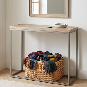 Natural Handwoven <b>Rectangular</b> Seagrass <b>Storage</b> <b>Basket</b>, Wicker Organizer Bin for Shelves Closet and Home Organization - Product Image 5