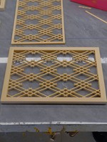 Paravent de séparation de pièce de style Shoji classique en bois japonais Kumiko, écran de séparation en bois moderne pour intérieur