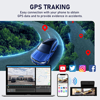 Caméra embarquée ADINKAM double objectif 5G WiFi GPS, enregistrement avant 4K et arrière 2.5K, vision nocturne, enregistrement en boucle, moniteur de stationnement, enregistreur vidéo, garantie 1 an