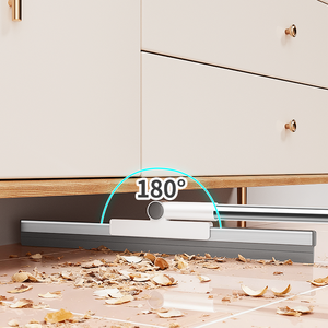 <span class=keywords><strong>Balai</strong></span> serpillère multifonction 360° en acier inoxydable et silicone blanc, durable et écologique, avec raclette longue pour sols - Product Image 6