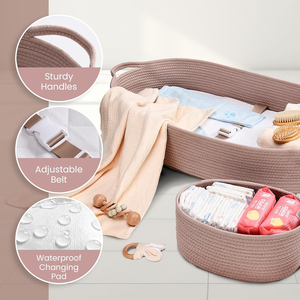 KUYUE Panier à <span class=keywords><strong>langer</strong></span> pour <span class=keywords><strong>commode</strong></span>, paniers pour nouveau-nés, <span class=keywords><strong>table</strong></span> à <span class=keywords><strong>langer</strong></span> portable pour <span class=keywords><strong>commode</strong></span>. - Product Image 5