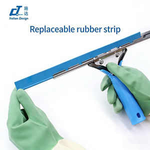 Raclette professionnelle en acier inoxydable pour vitres, outils de nettoyage de vitres commerciaux, essuie-glace à manche en plastique pour le nettoyage des vitres - Product Image 4