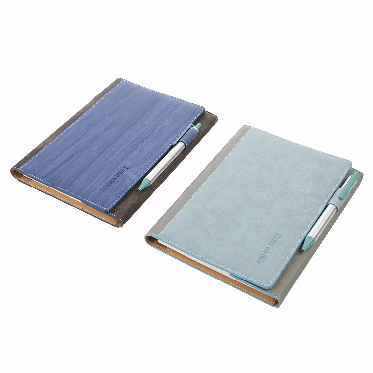 School Office Stationery Journal Leather magnetic flap Personal Diary Note Books with pen