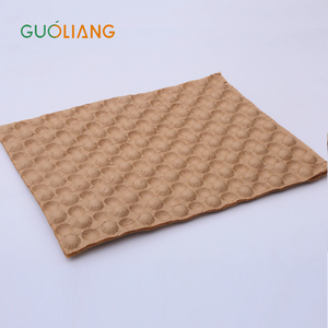 Plateau à bulles en papier kraft Guoliang, biodégradable, compostable, 30x40 cm, taille personnalisée pour le transport et l'emballage de pizzas et de fruits - Product Image 3