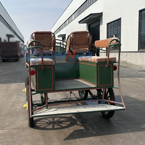 Popular Carroza de Caballos de 4 Ruedas para Maratones, Carro de Poni para Turismo, Carroza de Transporte Especial - Product Image 2
