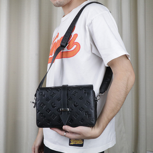 Sac Messager Vintage 2026 en Cuir PU Souple avec Logo Personnalisé et Broderie pour Hommes – Idéal pour le Travail - Product Image 4