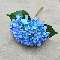 Meilleure vente fleurs d'hortensia Real Touch fleurs d'hortensia à tige unique fleurs d'hortensia Wet Touch pour mariage et décoration intérieure