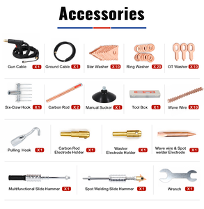 FUNISI 90E <strong>Dent</strong> <strong>Puller</strong> &amp; Welder Steel Metal Car Body <strong>Dent</strong> Repair Equipment Spot Welding <strong>Dent</strong> <strong>Puller</strong> Machine Repair Kit - Product Image 6