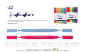 12 màu sắc/đôi bên/<span class=keywords><strong>Highlighter</strong></span> với sợi tip #5-d5-2105 - Product Image 4