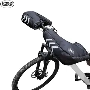 Mydays Tech wasserdicht individuelles Logo angenehme Winter-Radfahren Mountainbike-Handwärmer Lenker-Handschuhe mit reflektionsstreifen