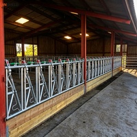 Barrière de retenue pour bovins avec poteaux, supports et matériel de fixation – Fourniture directe usine