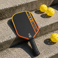 Raquette de pickleball rectangulaire en fibre de carbone T700 de qualité supérieure, noyau en nid d'abeille de 16 mm d'épaisseur, ensemble complet pour jeu en extérieur