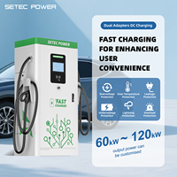 Station de recharge pour véhicules électriques commerciaux 60 kW, 90 kW, 120 kW, chargeur rapide DC pour véhicules électriques CCS1/CCS2/CHADeMo/GBT