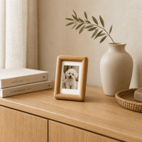 Cadre photo miniature en bois de noyer écologique et créatif pour la décoration de la maison et les cadeaux