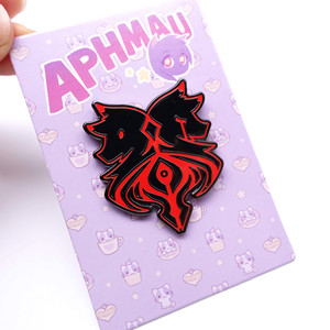 Pin ผู้ผลิต OEM ที่กำหนดเองหรือเคลือบชุบนิกเกิลสีดำแมว Pride จีน Lapel Pin โลหะผีเสื้อ - Product Image 2