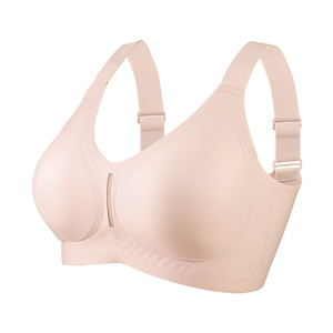 Nuevo sujetador sin costuras para mujer, para pechos <span class=keywords><strong>grandes</strong></span>, copas <span class=keywords><strong>grandes</strong></span>, suave soporte, antideslizante, sin aros, talla grande - Product Image 5