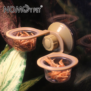 Nomoypet ชามใส่อาหารพร้อมตัวดูดพลาสติก ABS แบบแขวนคู่รูปสัตว์เลื้อยคลาน - Product Image 4