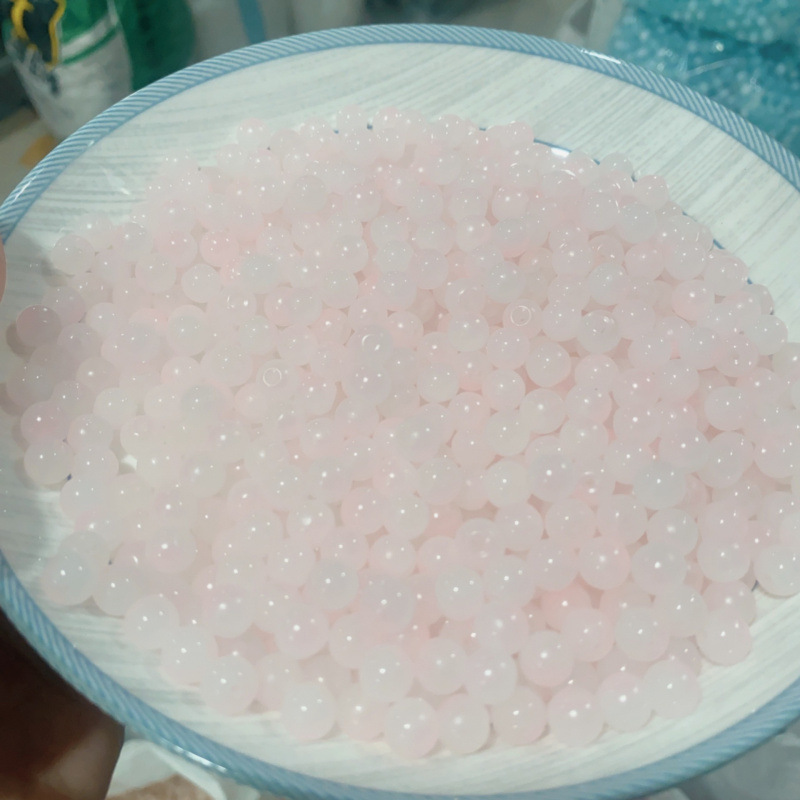 Light pink and white [8mm light-sensitive color-changing beads]