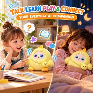 Chat en peluche interactif IA multilingue, compagnon émotionnel à dialogue intelligent pour les fournisseurs de boutiques de Noël - Product Image 3