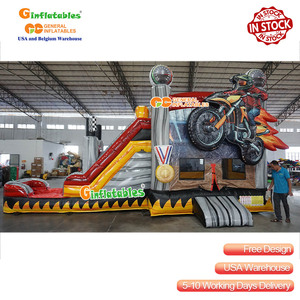 Entrega en 5-10 Días desde Almacén en EE. UU., Casa Inflable con Temática de Motores, <span class=keywords><strong>Castillo</strong></span> Inflable, Combo Inflable - Product Image 1