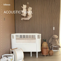 Panel dinding lapisan atas kayu akoes30-panel akustik Akupanel solusi desain grafis kustom untuk Panel dinding kayu