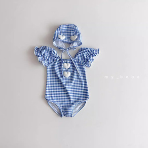 Traje <span class=keywords><strong>de</strong></span> Baño <span class=keywords><strong>de</strong></span> una Pieza para Niñas Pequeñas, Ajustado y Elástico, con Capucha y Decoración <span class=keywords><strong>de</strong></span> Corazón, Mangas Abullonadas, para Playa, Piscina y Actividades Acuáticas - Product Image 4