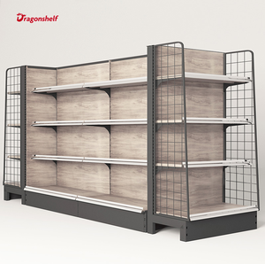 Étagères de supermarché, étagères de vente au détail avec panier, 5 niveaux, présentoir pour <span class=keywords><strong>fruits</strong></span> <span class=keywords><strong>et</strong></span> <span class=keywords><strong>légumes</strong></span> de l'épicerie - Product Image 3