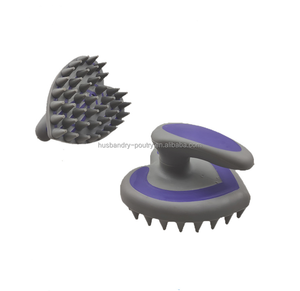 Brosse de massage pour chevaux avec peigne à curry enduit de <span class=keywords><strong>caoutchouc</strong></span> pour le toilettage des chevaux - Product Image 1