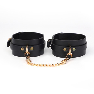 Esposas y Ataduras BDSM Negras y Doradas <span class=keywords><strong>para</strong></span> Juegos Avanzados, Látigo <span class=keywords><strong>para</strong></span> Bondage, Juguetes Sexuales - Product Image 1
