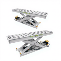 Prix raisonnable 3 tonnes de tables élévatrices hydrauliques avec la surface actionnée de rouleau OEM avec le certificat de la CE