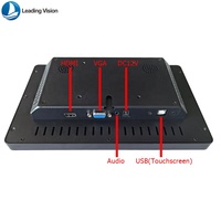 Nuevo Monitor de Pantalla Táctil de 12.1 Pulgadas con Interfaces USB/DVI, Resistente al Agua IP65, para Uso en Escritorio Empresarial, Construcción Metálica, 1280x800