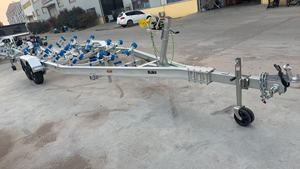 <span class=keywords><strong>Remorque</strong></span> <span class=keywords><strong>bateau</strong></span> en alliage d'aluminium à double <span class=keywords><strong>essieu</strong></span> pour <span class=keywords><strong>bateau</strong></span> de pêche et yacht - Product Image 3