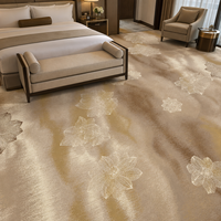 Tapis imprimé en nylon de luxe sur mesure en 3D, tapis de chambre d'hôtel pour hôtel 5 étoiles