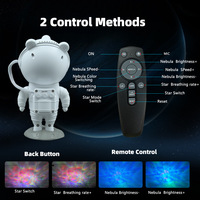 Projecteur Veilleuse Galaxie Haut-Parleur Astronaute LED pour Chambre, Fête et Plafond Étoilé